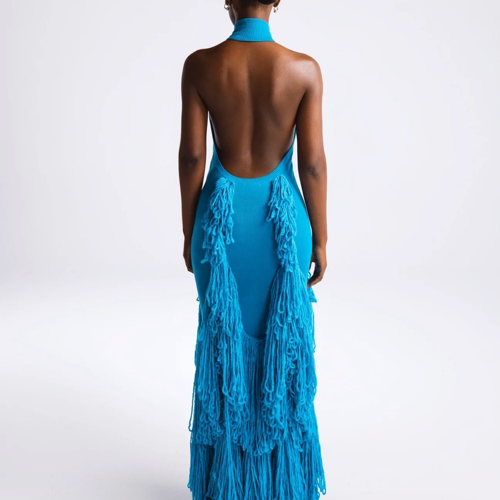 Hanifa Mina Tassel Knit Gown